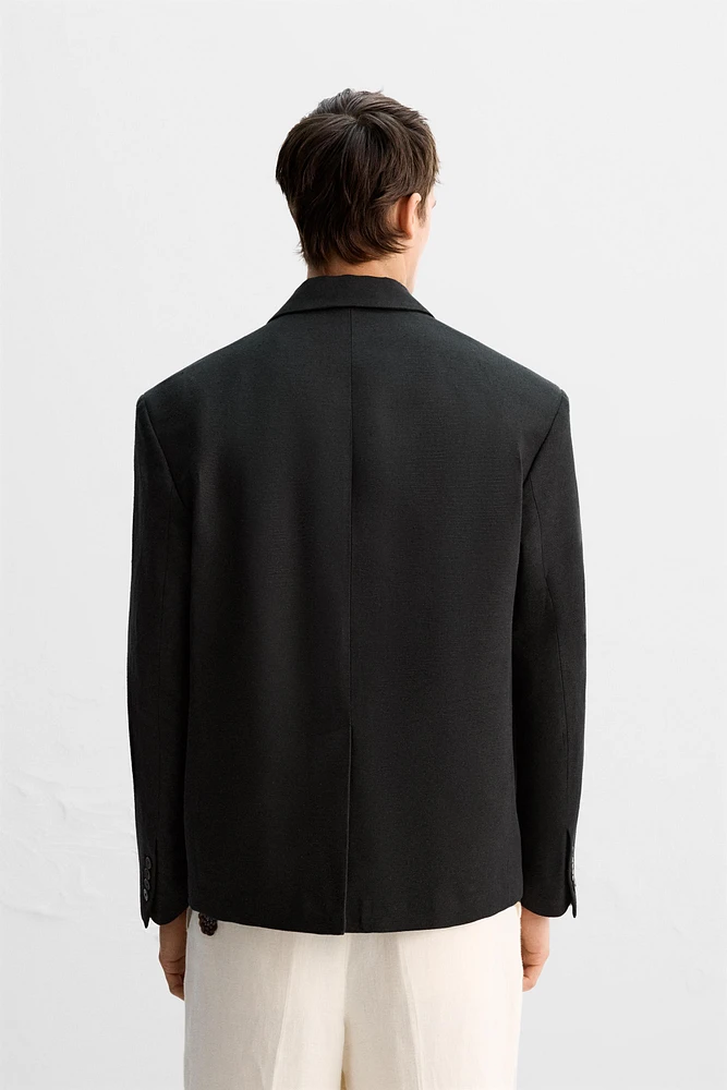 LIMITED EDITION LINEN-COTTON SUIT JACKET