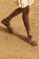 LIMITED EDITION SUEDE STUDDED SANDALS