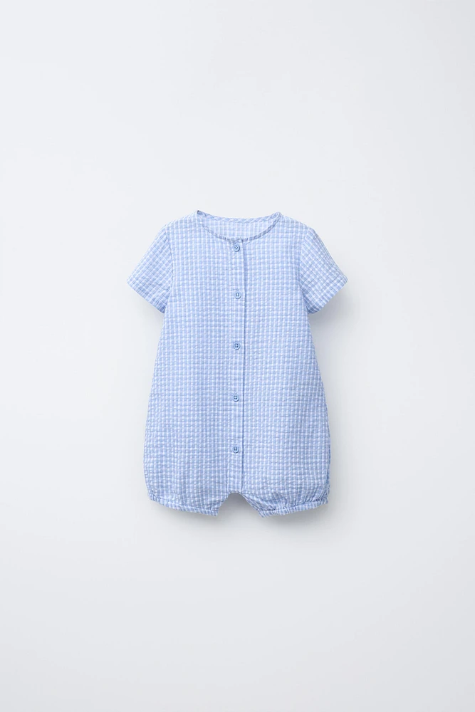 GINGHAM ROMPER