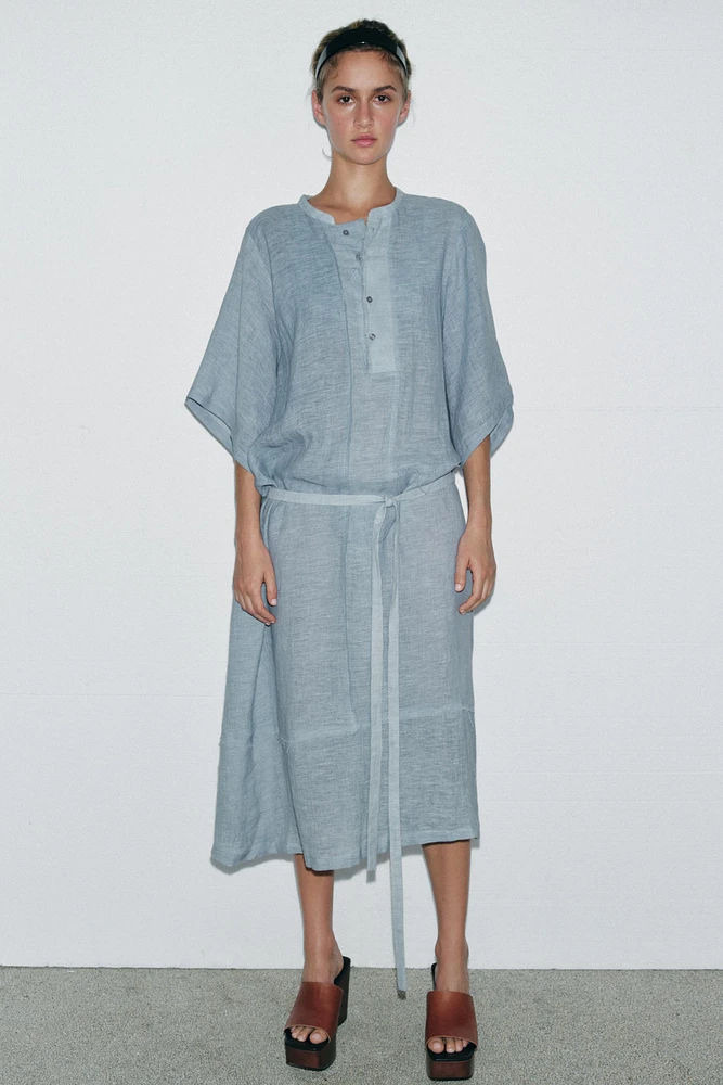 LIMITED EDITION LINEN SHIRT DRESS