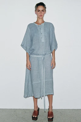 LIMITED EDITION LINEN SHIRT DRESS