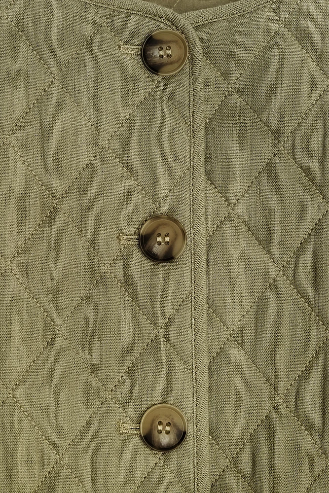 VESTE REMBOURRÉE AVEC LIN