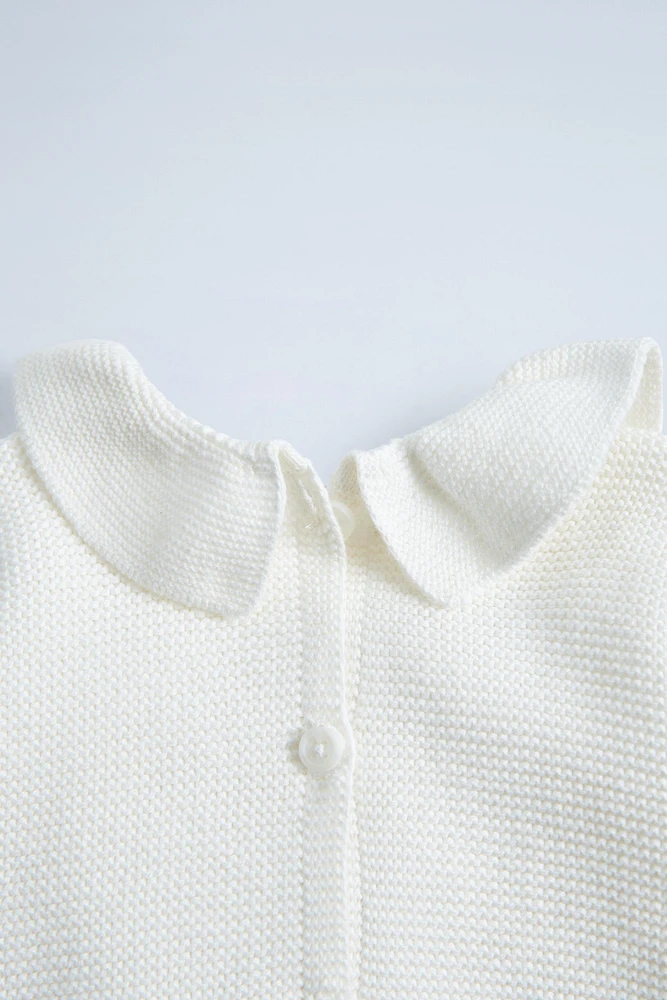 PETER PAN COLLAR KNIT SWEATER