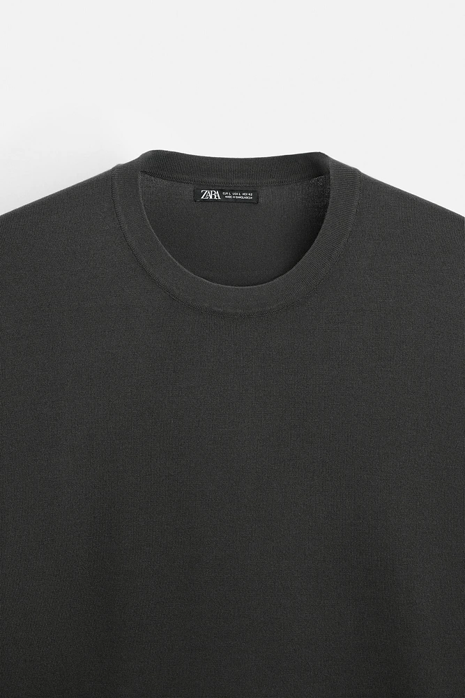 BASIC VISCOSE BLEND SWEATER
