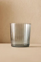 RAISED DESIGN GLASS TUMBLER