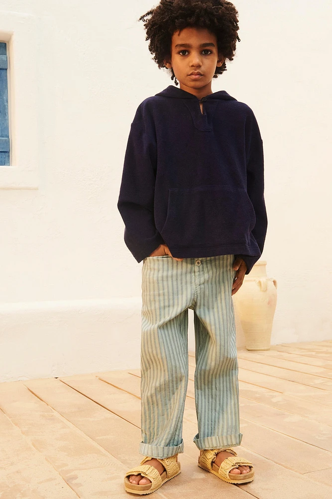 LIMITED EDITION LINEN STRIPED PANTS