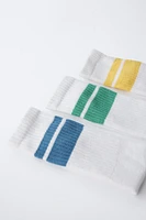 THREE-PACK OF STRIPED SOCKS