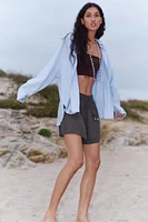 LINEN BOXER SHORTS