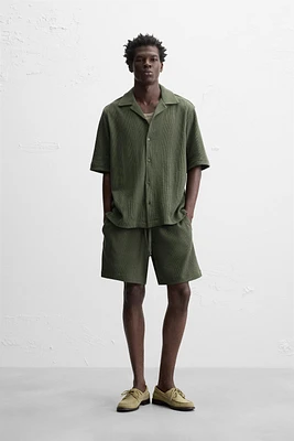 JACQUARD TEXTURED SHORTS