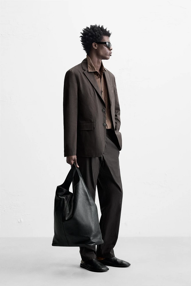 WAXED FINISH SUIT JACKET