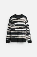 GEOMETRIC JACQUARD SWEATER