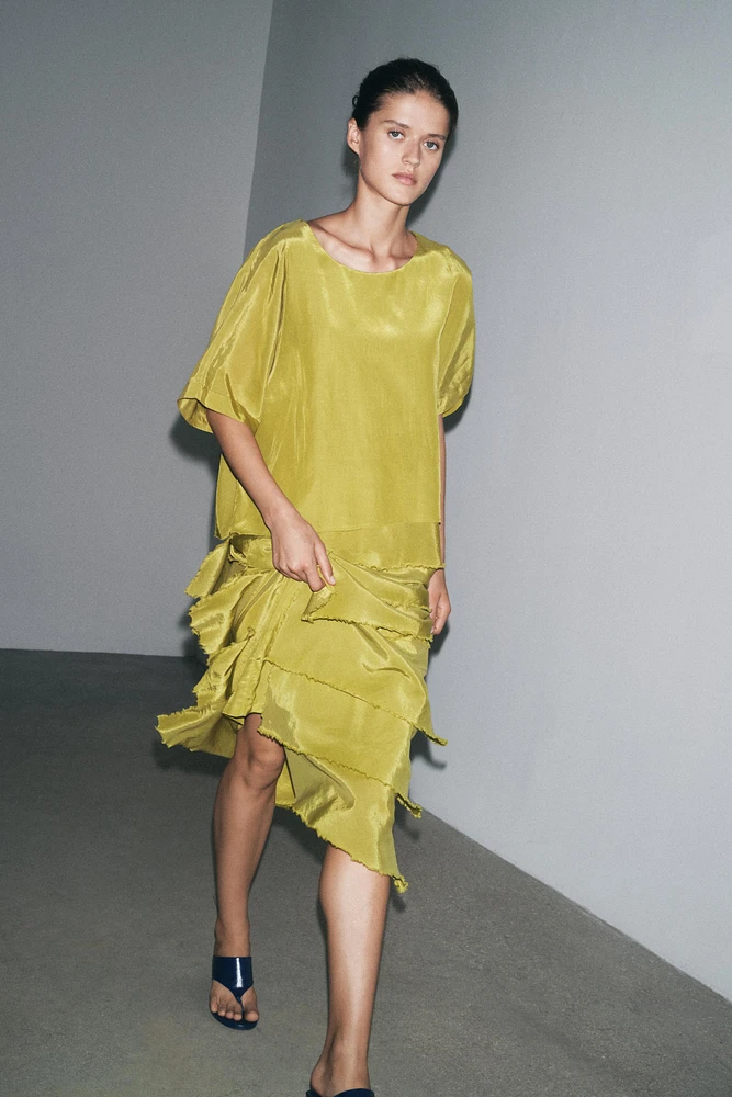 RUFFLED DRESS ZW COLLECTION