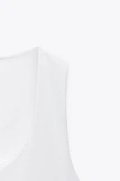 HAUT EN POLYAMIDE À BRETELLES LARGES