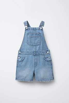 SHORT DENIM OVERALLS