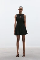 GODET BOW SHORT DRESS
