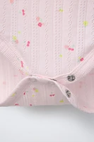 FIVE-PACK OF EMBROIDERED FLORAL BODYSUITS