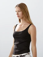 Cotton blend tank top