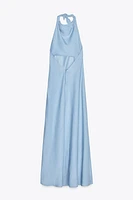 FLOWY HALTER DRESS