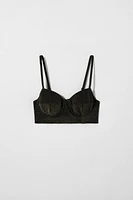SHINY BIKINI TOP KATE MOSS X ZARA