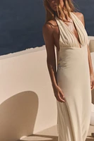 LONG HALTER DRESS