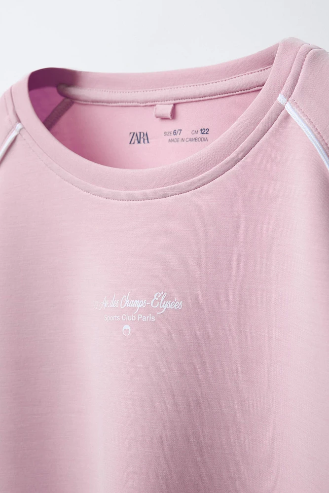 MODAL TEXT T-SHIRT