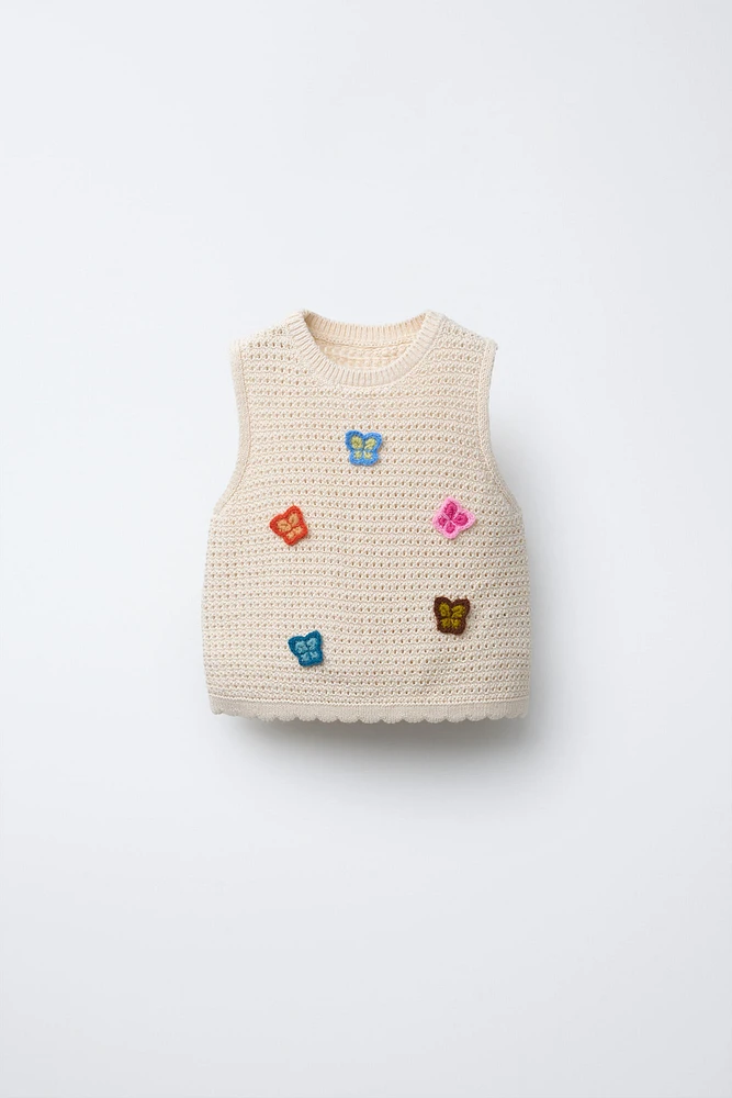 BUTTERFLY KNIT TOP