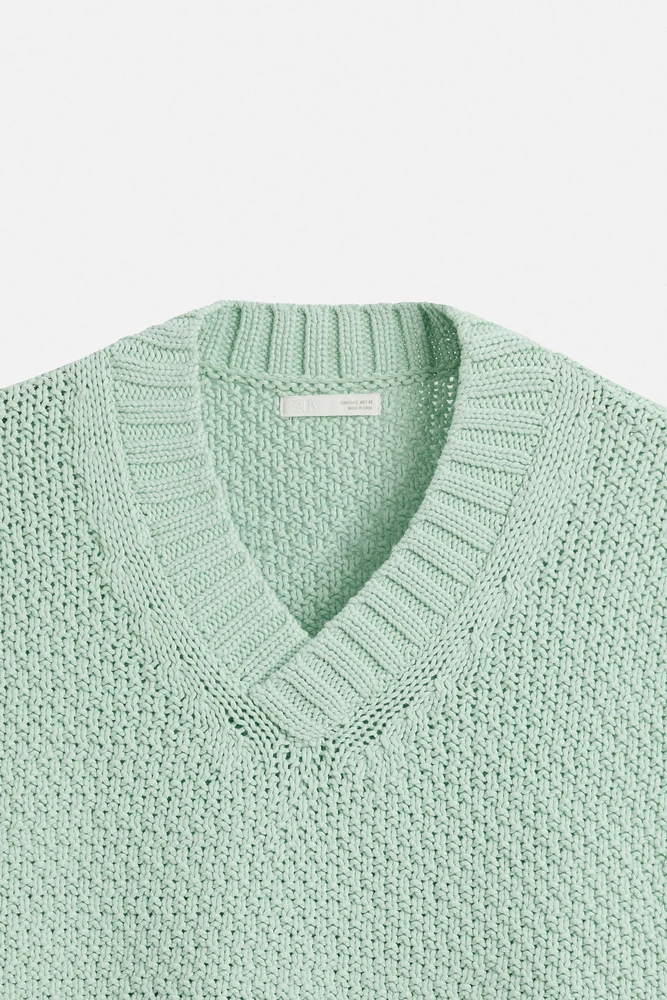 TEXTURED KNIT CARDIGAN