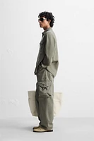 100% LINEN OVERSHIRT
