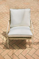 OUTDOOR CHAIR CUSHION WITH PIPING