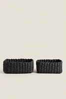 WOVEN PAPER BASKET