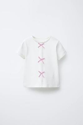 T-SHIRT RIB LACETS