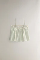 COTTON TOP WITH EMBROIDERY
