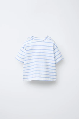 T-SHIRT À RAYURE TEXTURÉE