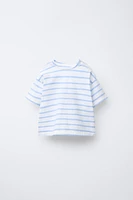 T-SHIRT À RAYURE TEXTURÉE