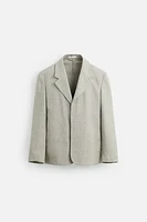 VESTE DE COSTUME STRUCTURÉE AVEC LIN