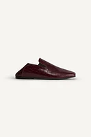 EMBOSSED LEATHER LOAFERS