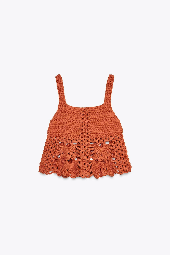 CROCHET KNIT TOP