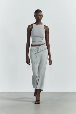 TOP HALTER EFFET DÉLAVÉ