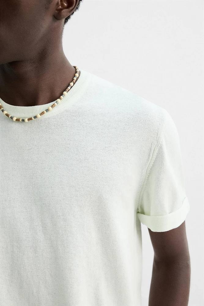 LIGHTWEIGHT KNIT T-SHIRT