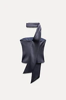 SATIN FOULARD TOP