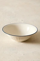 SALAD BOWL WITH CONTRAST RIM
