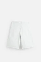 OVERSIZED FIT DENIM BERMUDA SHORTS