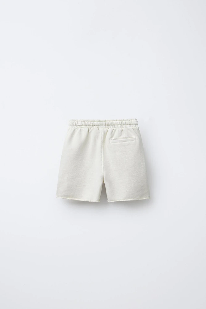 LOGO PLUSH SHORTS