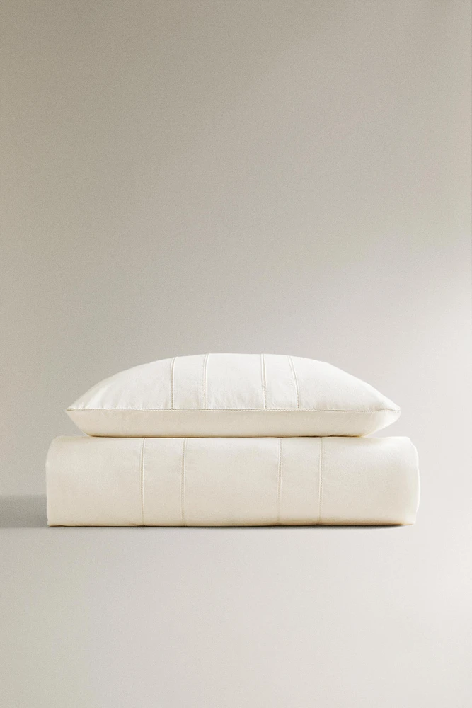 CHILDREN'S POPLIN FLAT SHEET WITH HEMSTITCHING