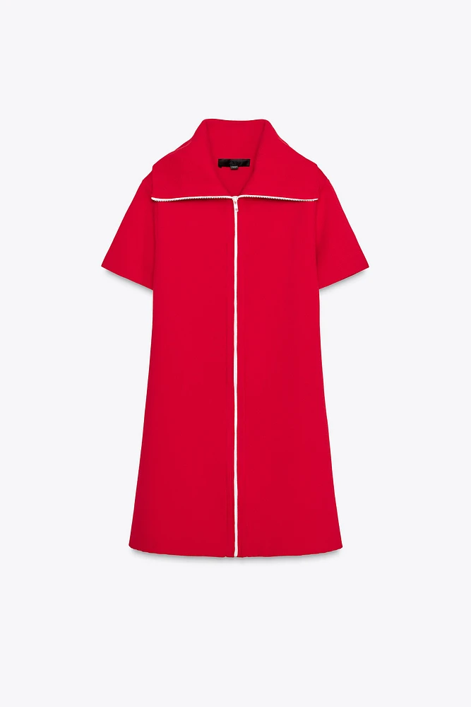 SHORT PLAIN KNIT DRESS