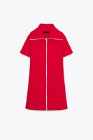 SHORT PLAIN KNIT DRESS