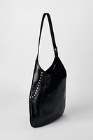 SAC SEAU DÉTAILS MÉTALLIQUES CUIR KATE MOSS X ZARA