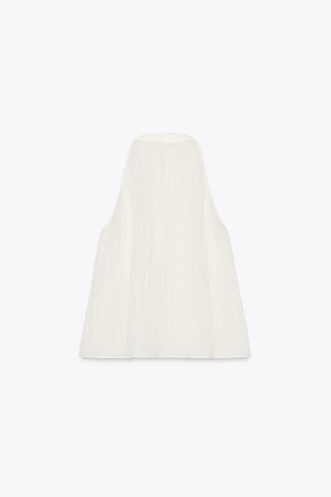 100% LINEN HALTER TOP ZW COLLECTION