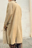 LIMITED EDITION SUEDE LEATHER TRENCH COAT