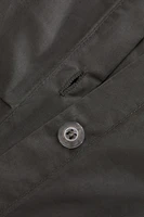 PERCALE COTTON DUVET COVER (300 THREAD COUNT)
